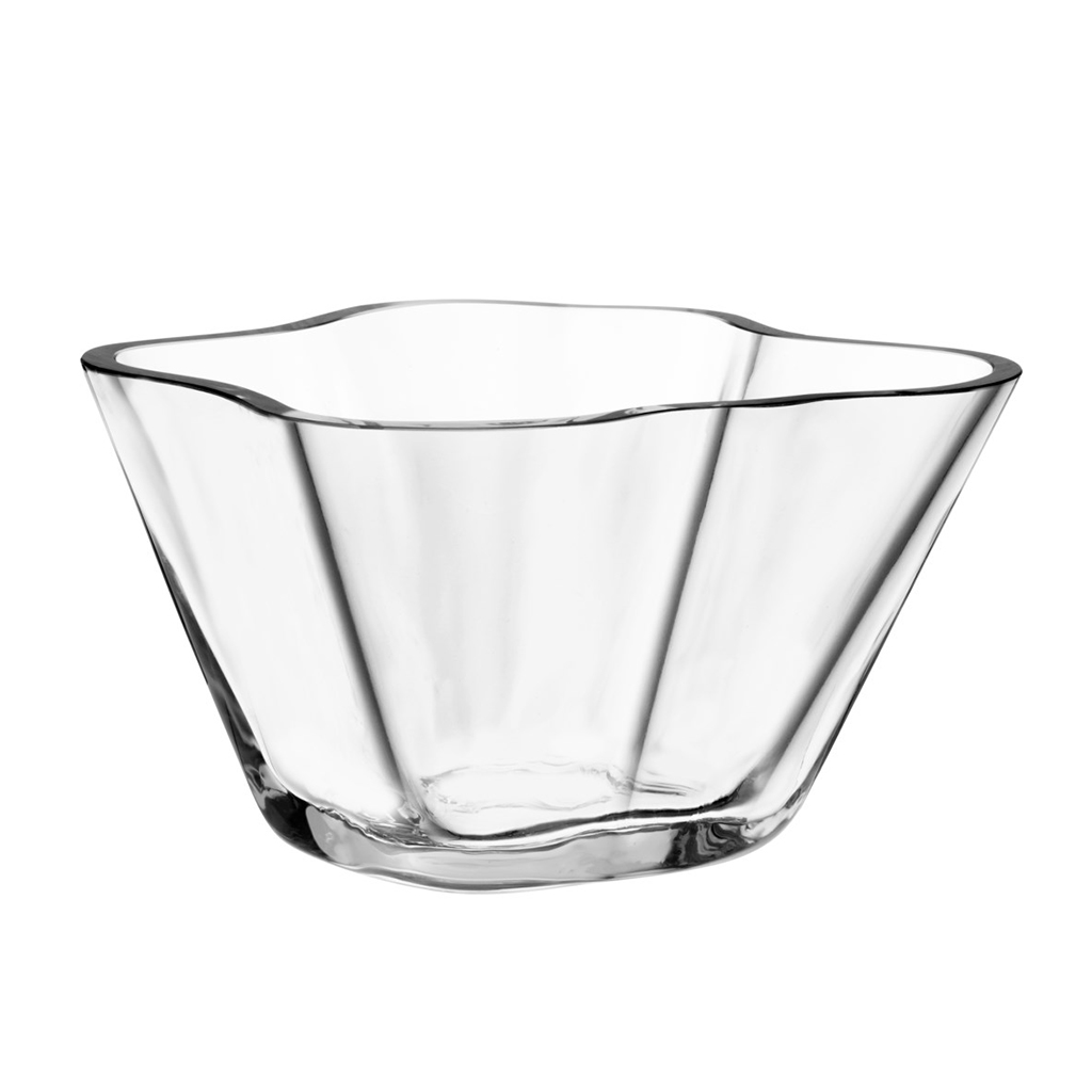 Iittala Alvar Aalto glasskål, 7,5 cm. flere farger Klar