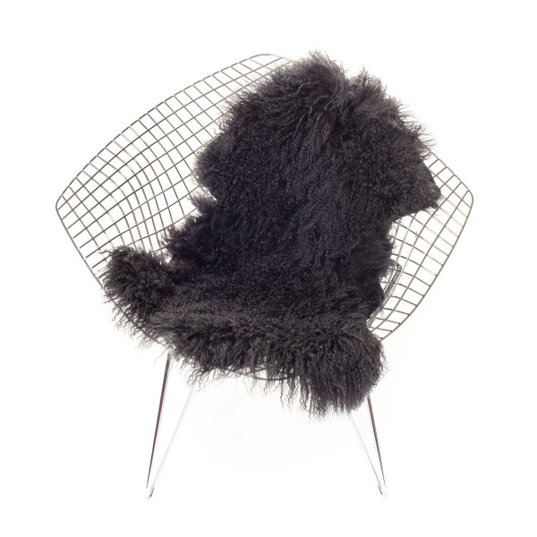 The Organic Sheep, tibetansk lammeskinn flere farger Charcoal